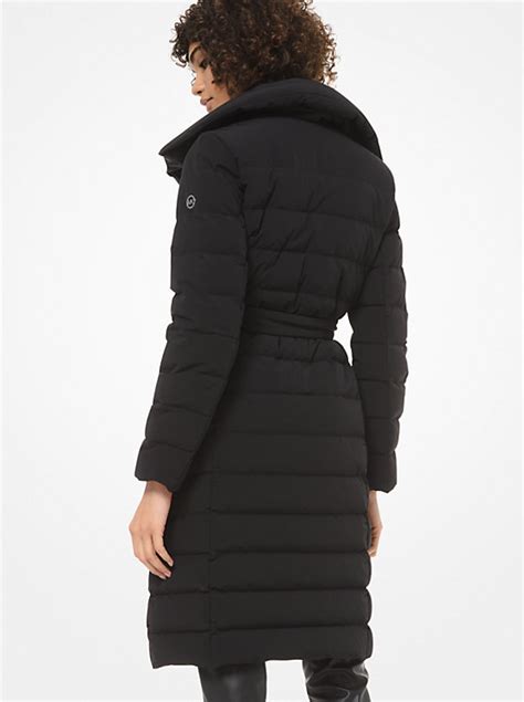 michael kors shawl collar quilted puffer coat|michael kors puffer jacket.